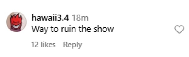 However, furious fans threatened to boycott the show if it featured the breakdancer who made headlines at the Paris Olympics for her controversial performance