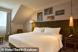 The 'quiet and comfortable' rooms at Hotel Saski Krakow, like the one pictured above, 'simply ooze quality,' says Jake