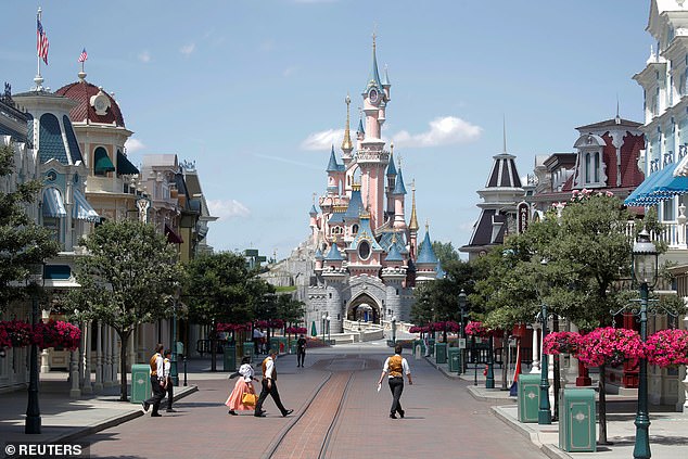 Paris is a popular city break destination for families given the draw of Disneyland Paris (above)