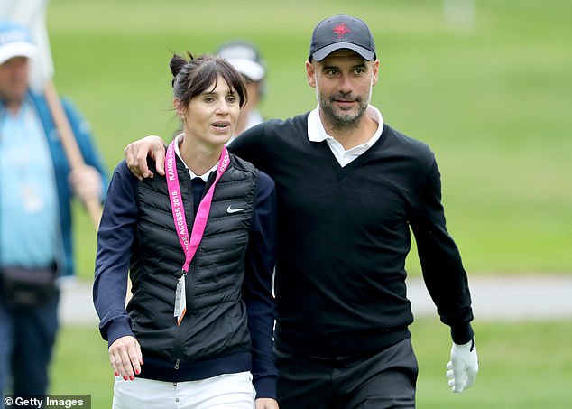 The couple pictured at the pro-am at the PGA Championship in Wentworth, Surrey in 2018