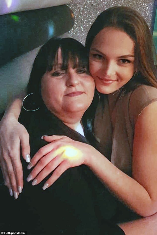 Sharon Holland's 23-year-old daughter Chloe (pictured together) took her own life in February 2023 after enduring months of physical and psychological abuse from her partner