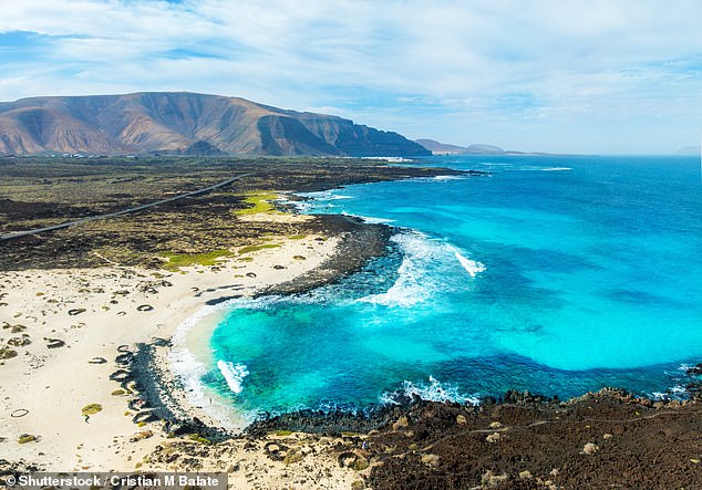 The incident unfolded on a flight from London Gatwick to Lanzarote (above), where Zaypip and her group received a police escort to their hire car after disembarking the plane