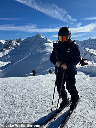 Jake on the nearby mountain range of Kasprowy Wierch, which had 'horrendous queues' but was 'heaven to ski'