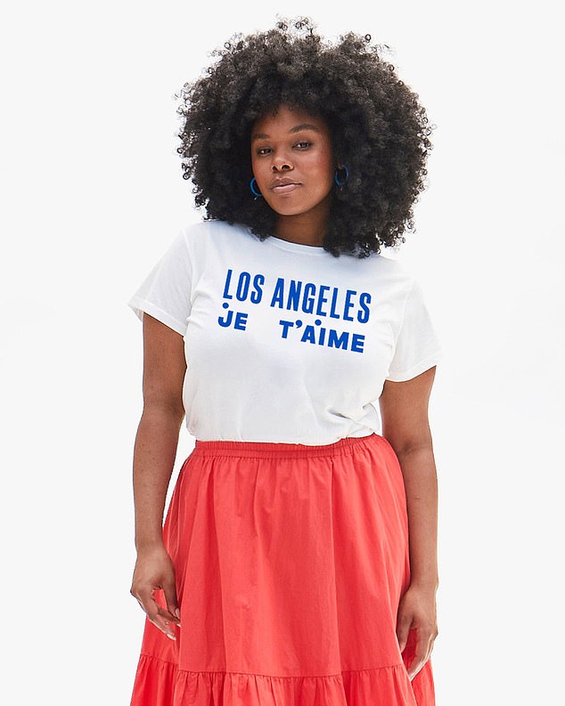 100% of profits from each sale of Clare V.'s Los Angeles Je T'aime (Los Angeles I Love You) tee will be donated to The American Red Cross