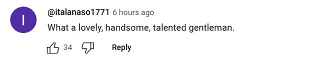 Another commented: 'He's so lovely. Intelligent, mature, quiet, well-spoken, kind, has humility, and good-looking. Seems like a lovely person. He's a great actor - phenomenal in The Brutalist!! I love that he is getting rave reviews!'