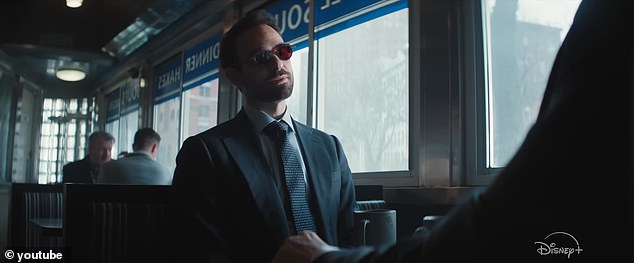 The beginning of the trailer starts off strong as Daredevil is already in the midst of a battle and has already taken down a bad guy. Then, Matt Murdock, attorney by day and vigilante by night, is seen sitting in a diner