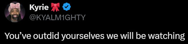 Another social media user and Marvel fan addressed the entertainment powerhouse: 'You've outdid yourselves. We will be watching.'