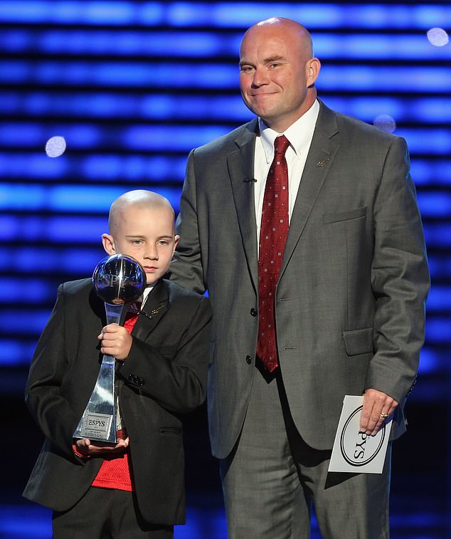 In 2013, Hoffman won the ESPY award for Best Sports Moment alongside his father, Andy