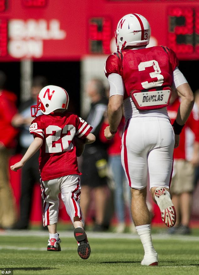 Hoffman received worldwide fame for his run during Nebraska's spring football game in 2013