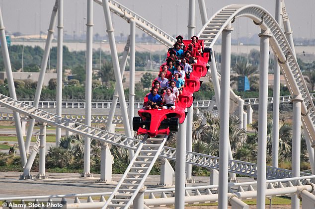 Abu Dhabi's Ferrari World contains a racecar-themed rollercoaster - the fastest on the planet