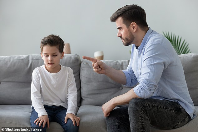 Most parents will try to maintain that they don't have a favourite child. But a new study suggests that many are probably lying (stock image)