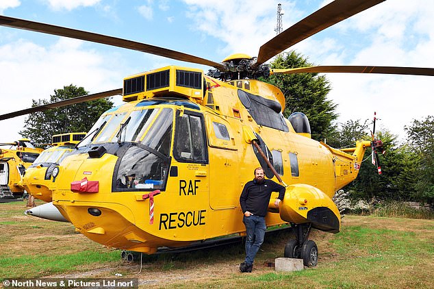 Mr Stonehouse, pictured, bought three helicopters for £250,000 and spent four years restoring them