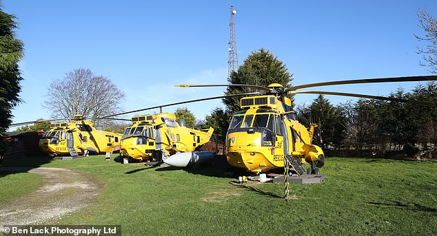 One reason for refusal was 'the incongruous form and nature of the helicopter structures proposed, combined with the impact of associated clutter of paths, outside tables, and fencing'