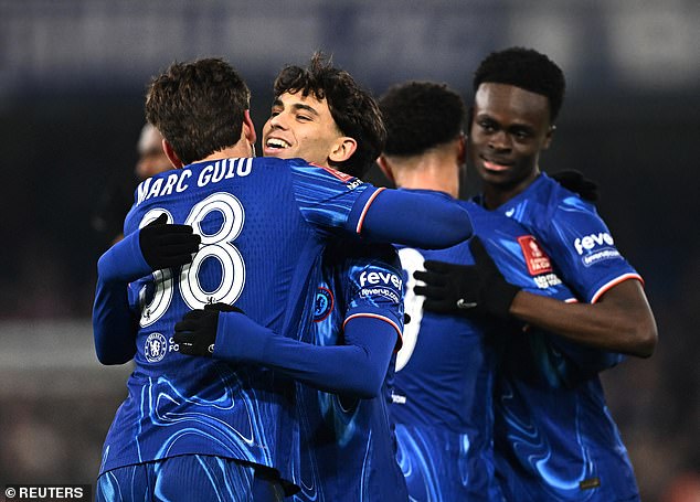 Milan have identified Chelsea's Joao Felix (second left) as an alternative option to Rashford