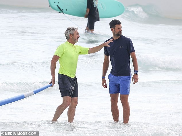 Djokovic (right) next faces Czech star Jiri Lehecka in the fourth round as he chases a record 25th grand slam singles title