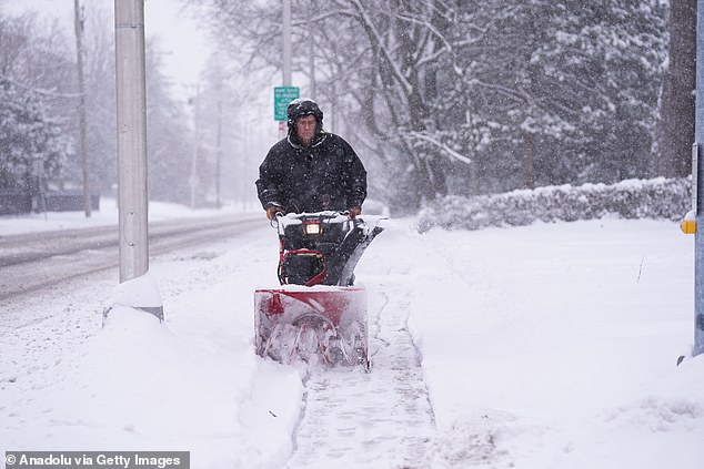 The first of the three is to drop snow and rain over parts of the Midwest and Northeast on Saturday and is likely to impact Indianapolis, Detroit and Cleveland