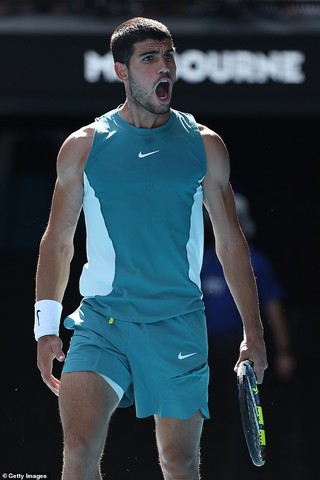 The Spaniard, who is gunning to win his first Australian Open title, claimed the first two sets 5-7 6-1 and looked in fine form on the court