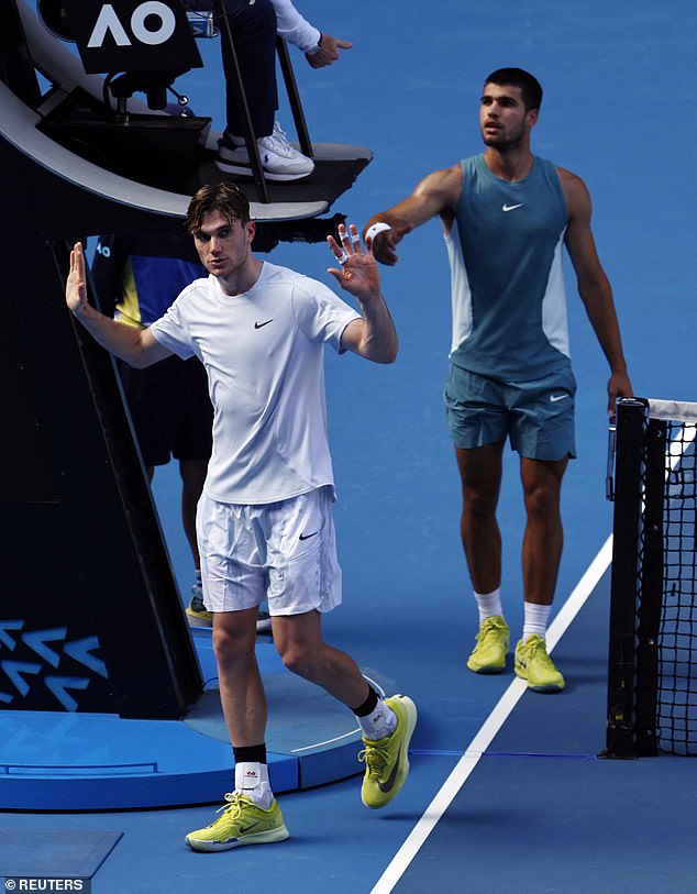 Draper, 23, has enjoyed an excellent Australian Open so far, notably showing his resilience in front of a partisan Australian crowd to come back and beat Thanasi Kokkinakis in the second round