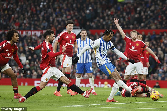 Joao Pedro had a goal ruled out early in the second half after a foul by Jan Paul van Hecke in the build-up