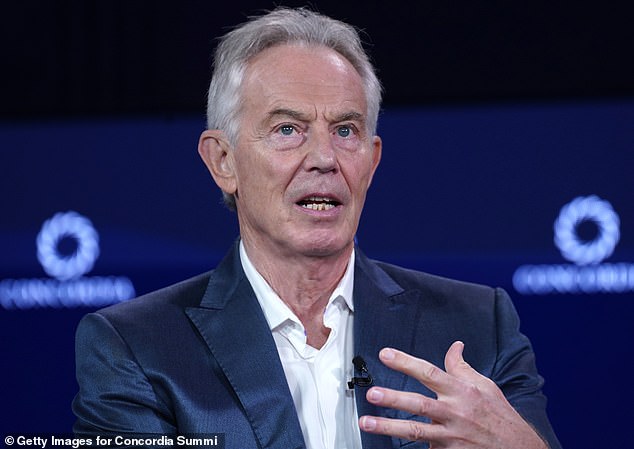 Earlier this month, former Labour Prime Minister Sir Tony Blair (pictured) said Britons must stop ‘medicalising... the ups and downs of life'