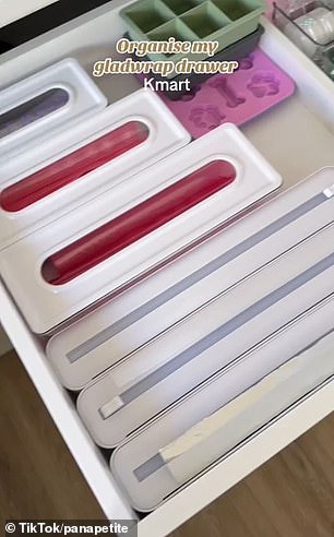 Angela showed how she transformed her cluttered drawer using 'game-changing' dispensers