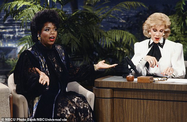 Throughout the 1970s and 80s, Joan became a familiar face on television, notably as a guest host on The Tonight Show, where she became the first woman to permanently guest-host; (with Oprah in 1986 on The Tonight Show)