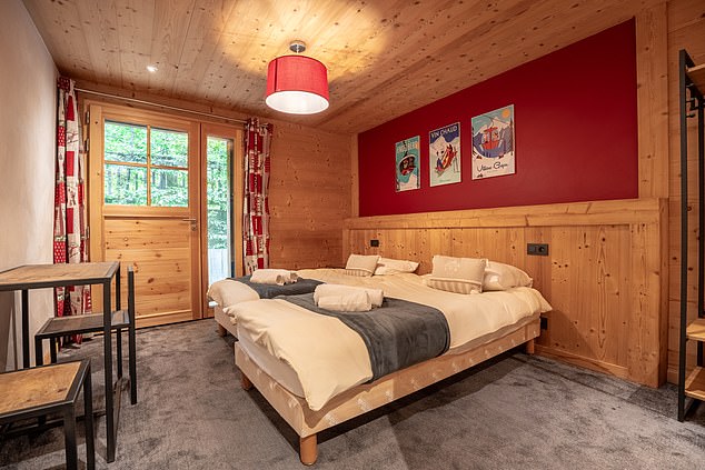 Ted describes his room (not pictured, but see video) as 'lovely, with a comfy king-sized bed'