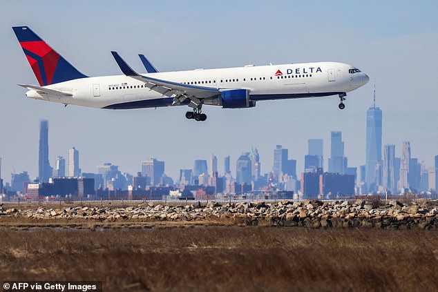 A user on the r/delta forum said the incident happened while onboard a Delta flight traveling from Minneapolis¿Saint Paul International Airport to LaGuardia Airport. (Pictured: File photo)