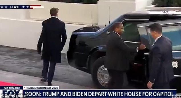 It looked like he was waiting for her to move over as he kept waiting by the car door, refusing to go to the other side