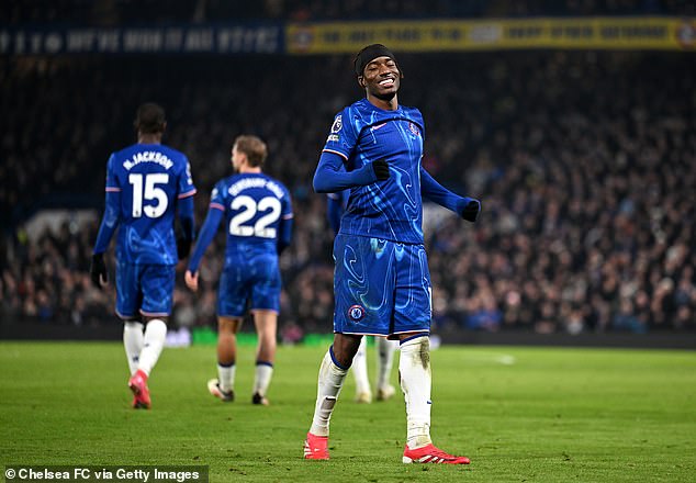 Noni Madueke scored Chelsea's third goal, having netted a hat-trick at Molineux in August