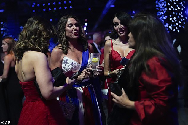 Guests mingle as the Liberty Ball gets underway before President Donald Trump arrives