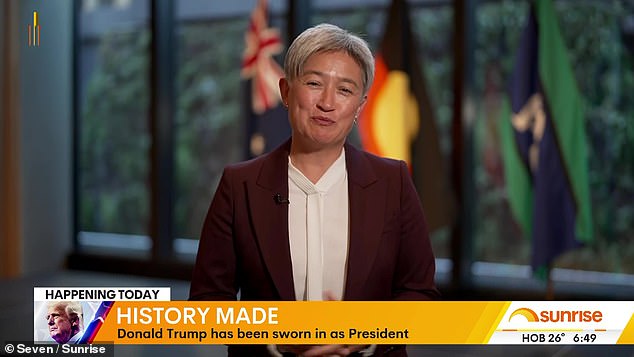 Penny Wong said she's 'looking forward' to working with President Donald Trump and called America 'Australia's greatest ally'