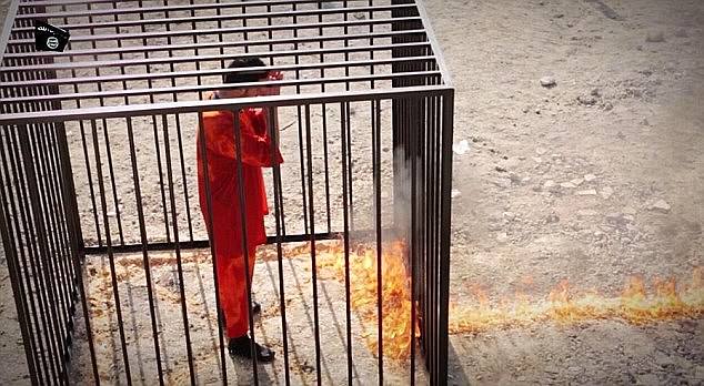 Mouath al-Kasaesbeh was locked in a cage and burned alive by depraved militants