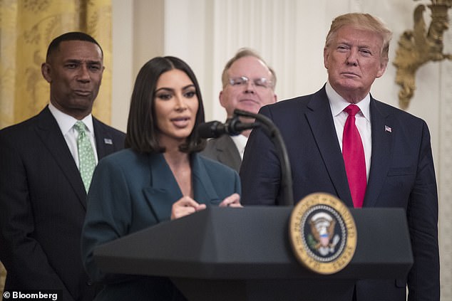 In the waning days of his administration, Kardashian had asked Trump to commute more sentences, as he had done after their highly publicized Oval Office meeting in 2018; seen in Washington D.C. in 2019