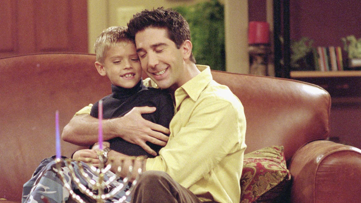 Cole Sprouse, David Schwimmer Friends