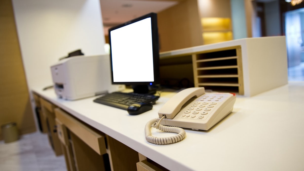 Hospital front desk