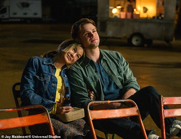 Leo is pictured with co-star Renée in their upcoming movie