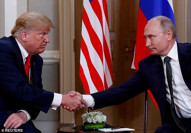 US President Donald Trump with Putin in 2019. The fierce onslaught came as Donald Trump again insisted he is talking to Vladimir Putin and seeking an end to the war