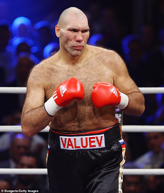 The lawmaker revealed late last year he was upset Great Britain still existed - saying there would be less problems in the world if it didn't. Pictured: Valuev in action during the WBA world heavyweight championship fight against David Haye of England on November 7, 2009